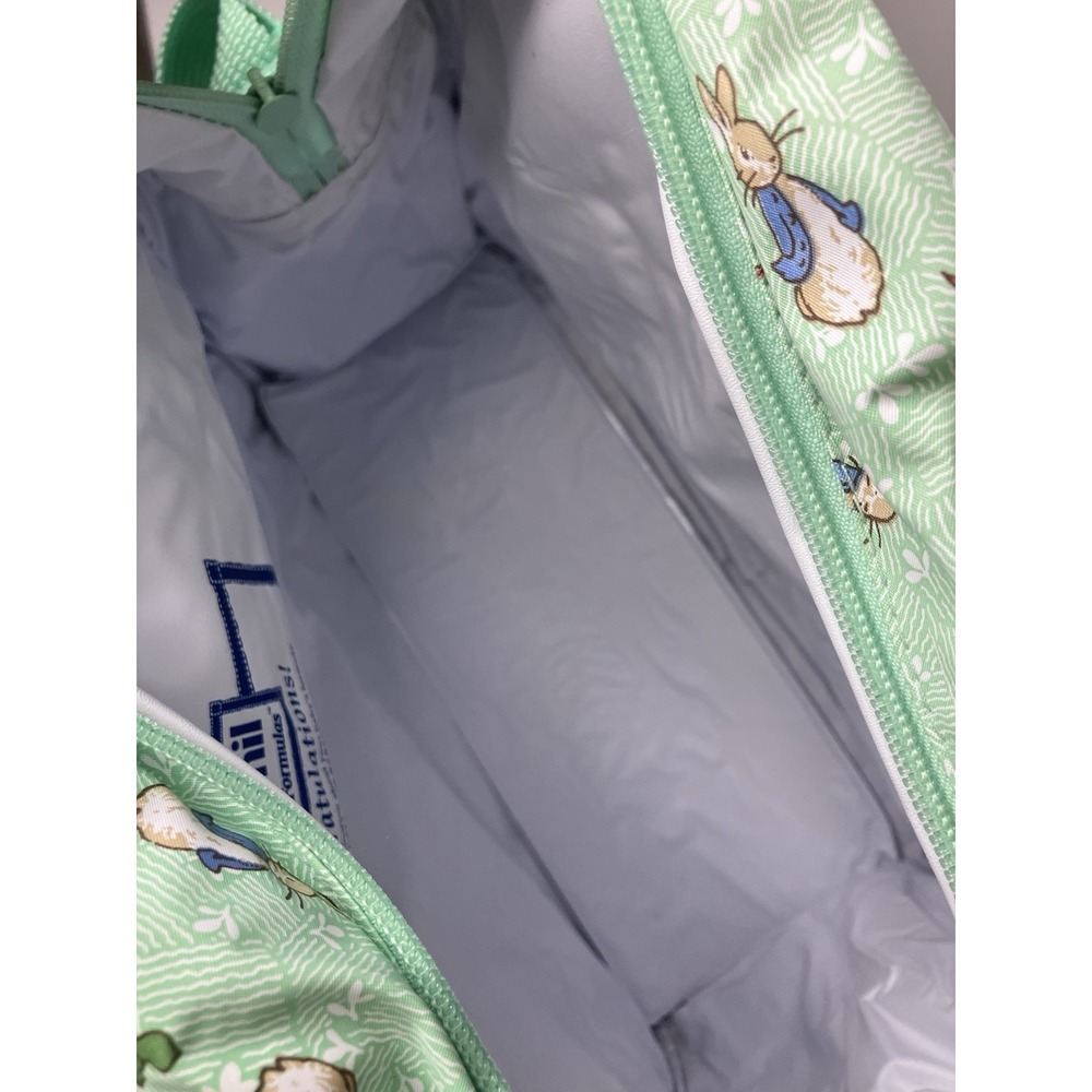 VTG Peter Rabbit Beatrix Potter Enfamil Diaper Bag Matching Small Bag Mint Green - Picture 7 of 13